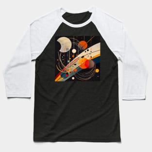 Cosmic Dreamscape Planet Abstract Watercolor Art Baseball T-Shirt
